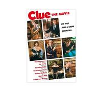 Clue Movie Poster Canvas Poster Bedroom Decor Landscape Office Room Decor Gift 24x36inch(60x90cm)