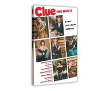 Clue Movie Poster Canvas Poster Wall Art Decor Print Picture Paintings for Living Room Bedroom Decoration 24x36inch(60x90cm)