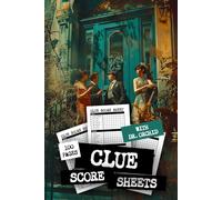 Clue Score Sheet Cards Replacement Refills • 100 Pages + Dr Orchid: Small Scorebook 6x9 in, Detective Answer Pads for Scorekeeping