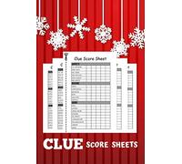Clue Score Sheet: Large Size Clue Score Sheets Two Sided, Original Score Record Keeper Pocket Book