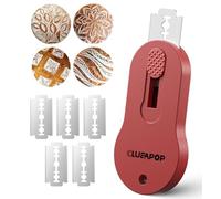 CLUEAPOP Pan Lame Magnetic Storage Sourdough Scoring Tool with 5 Individual Blades for Craft Bread Essential Baking Supplies Sourdough Knife