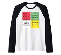 Cluedo Guilty Innocent Raglan Baseball Tee