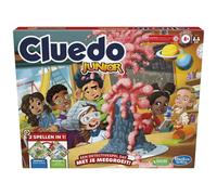 Cluedo Junior-Spiel, 2-seitiges Spielbrett, 2 Spiele in 1, Cluedo-Detektivspiel