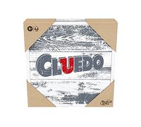 Cluedo Vintage Edition Board Game, Collectible Wooden Mystery Game with Rustic Design, Wooden Tokens & Weapons, Family Strategy Game for Adults & Kids 8+, Perfect Halloween For Families