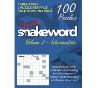 Clueless Snakeword - Intermediate - Volume 2: The Puzzle Where The Words Snake Around!