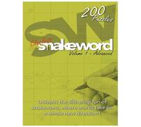 Clueless Snakeword - Volume 1 - Advanced Level. 200 Puzzles With Large Clear Print For Adults. Exciting New Word Puzzle Where Words Change Direction ... Most Exciting New Puzzle: Clueless Snakeword!
