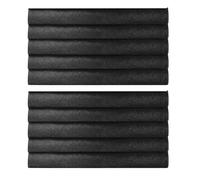 Clueltes Thickened Magic Cleaning Cloths 10PCS Microfiber for Glass, Rag for Window Car 20x25cm Black