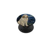 Clumber Spaniel Dog Van Gogh Starry Night PopSockets Adhesive PopGrip