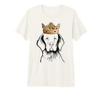 Clumber Spaniel Dog Wearing Crown Premium T-Shirt