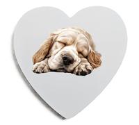 Clumber Spaniel Fridge Magnet, Clumber Spaniel Sleeping Dog Lover Fridge Magnet