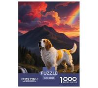 Clumber Spaniel Jigsaw Puzzles Puzzle for Adults Kids. 1000 Pieces Whimsical Challenge Toy Educational Games Home Decoration for Educational Games Gifts 38x26cm/1000pcs