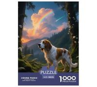 Clumber Spaniel Jigsaw Puzzles Puzzles for Adults Kids. 1000 Pieces Great Gifts Challenge Toy Educational Games Home Decoration for Adults& Kids Age 14 Years Up 38x26cm/1000pcs