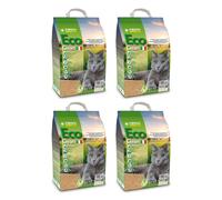Clumping Cat Litter Croci Eco Clean Litter 4x10L Biodegradable Flushable 40L