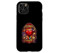 Clumsy Chaos Fractured Heart Stained Glass Art Case for iPhone 11 Pro