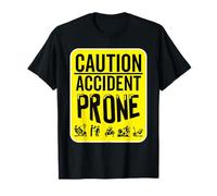 Clumsy Coworker Swagazon Associate Caution Accident Prone T-Shirt