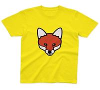 Clumsy Hooves Kids Fox T-Shirt | Yellow | 3-4 Years | 100% Cotton