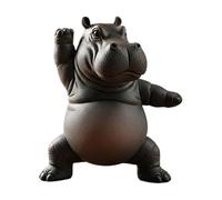 Clumsy Yoga Hippo Resin Figurine (C)