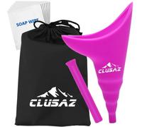 CLUSAZ Female Urination Device - Reusable Silicone Urinal for Women, Portable Urine Funnel Cup, Pee Standing Up, Outdoor Camping Hiking Concert Travel Festivals Essential Toilet Kit