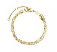 Cluse Eleve Braided Snake Gold Tone Bracelet 16 - 20cm