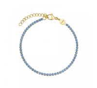 Cluse Eleve Kyanite Blue CZ Gold Tone Tennis Bracelet 16 - 20cm