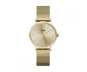 Cluse Ladies Minuit Gold Tone Stainless Steel Mesh Strap Watch
