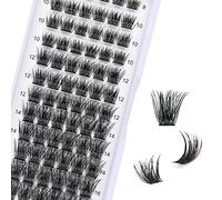 Cluster 72 Pcs Individual D Curl,8-16mm Length DIY Eyelash Extension False Individual Natural amp Mega Styles for Personal Makeup Use at Home(Z1)