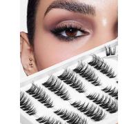 Cluster Cat Eye Half Fluffy Thin Band Extension 3D C Curl Volume 3/4 Small 7 Pairs