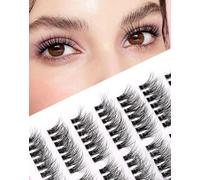 Cluster Cat Eye Half Fluffy Thin Band Extension 3D C Curl Volume 3/4 Small 7 Pairs
