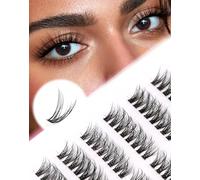 Cluster Cat Eye Half Fluffy Thin Band Extension 3D C Curl Volume 3/4 Small 7 Pairs