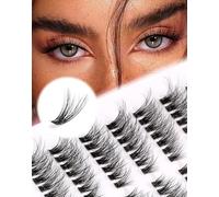 Cluster Cat Eye Half Fluffy Thin Band Extension 3D C Curl Volume 3/4 Small 7 Pairs