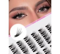 Cluster Cat Eye Half Fluffy Thin Band Extension 3D C Curl Volume 3/4 Small 7 Pairs