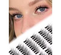 Cluster Cat Eye Half Fluffy Thin Band Extension 3D C Curl Volume 3/4 Small 7 Pairs