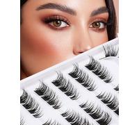 Cluster Cat Eye Half Fluffy Thin Band Extension 3D C Curl Volume 3/4 Small 7 Pairs