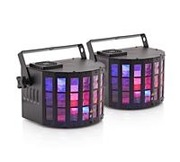 Cluster Derby Lights with Lasers by Gear4music Pair