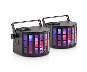 Cluster Derby Lights with Lasers by Gear4music Pair