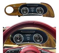 Cluster Digital Dashboard Compatible With Bentley Flying Spur Continental GT 2005-2012 Car Instrument Panel/Wireless CarPlay(Light peach wood)