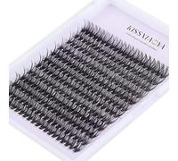 Cluster Eyelashes Extensions, 240 Pieces, 40D 0.07D Curl, Soft, Individual Lashes, Natural False Eyelashes, Clusters, DIY Eyelash Extension (14 mm, 40D, 0.07D Curl)