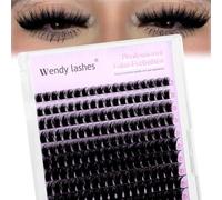 Cluster Lashes 100D Manga Lashes Wispy Individual Eyelashes Anime Lash Clusters 10-18mm Eyelash Clusters Natural Lash Extensions DIY Wet Look(Fairy lash-100D-1018)