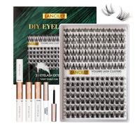 Cluster Lashes 154pcs Individual Eyelashes Kit 10-18mm Natural Eyelash Clusters Soft False Eyelashes Eyelash Extensions C Curl Lash Clusters DIY Lash Extensions with Bond and Seal and Remover-M34+M31