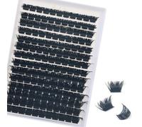 Cluster Lashes 200D Curl 10-18mm Mixed 154PCS False Eyelashes Extension DIY Eyelash Clusters tatti Lashes Individual Clusters Makeup at Home(200D 10-18MM)