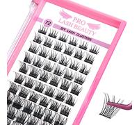 Cluster Lashes, 72 Pcs Individual Lashes, Lash Clusters DIY Eyelash Extension, Natural Lashes Super Thin Band Reusable Soft & Comfortable (Natural-C-16mm)