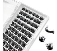 Cluster Lashes 72Pcs 8-16mm Individual Lashes Clusters D Curl, Professional Cluster Eyelashes Extension Kit DIY Lashes Individual Soft Fluffy Lashes (8-16mm, K02-Z4)
