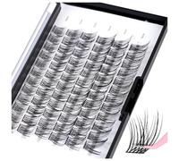 Cluster Lashes,C Curl 10-16mm Individual Eyelashes Natural Reusable DIY Lash Clusters for Daily Wear and Events Lankiz