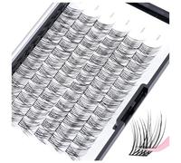 Cluster Lashes,D Curl 14mm Individual Eyelashes Natural Reusable DIY Lash Clusters for Daily Wear and Events Lankiz