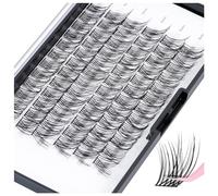 Cluster Lashes,D Curl 16mm Individual Eyelashes Natural Reusable DIY Lash Clusters for Daily Wear and Events Lankiz