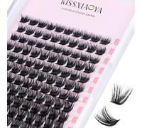 Cluster Lashes Extensions, 120Pcs Individual Clusters Lashes D Curl Mix 9-15mm, Wide Stem Cluster Eyelashes Soft Natural False Eyelashes DIY Eyelash Extension At Home (9-15mm Mix, 120P D Curl)