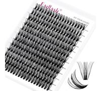 Cluster Lashes Extensions Individual Eyelashes 50D 0.07 D Curl 15-20mm Extensions 200Pcs DIY Eyelash Extensions at Home