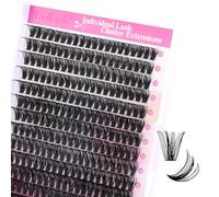 Cluster Lashes Extensions Individual Eyelashes 60D 0.07 C Curl 12-18mm Extensions 200Pcs DIY Eyelash Extensions at Home