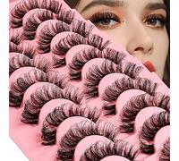 Cluster Lashes False Lashes Wispy DIY Eyelash Extension Natural Look Reusable lashes Handmade Thick Soft Dramatic Fake 10 Pairs (DD05-15)[DD05-15, ]