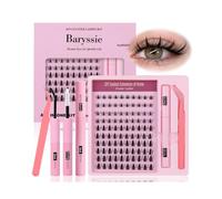 Cluster Lashes Kit 100 Pcs,Manga Lashes Cluster Spiky 8-16mm | Individual Eyelashes Kit for Cat Eye Lashes Clusters - Four Maps,Ten Minutes at Home,No Salon Needed,Easy for Beginners